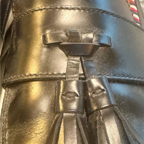 NiB Gucci Loafers with tassels and B/R/B detail in Black - Picture 7 of 13